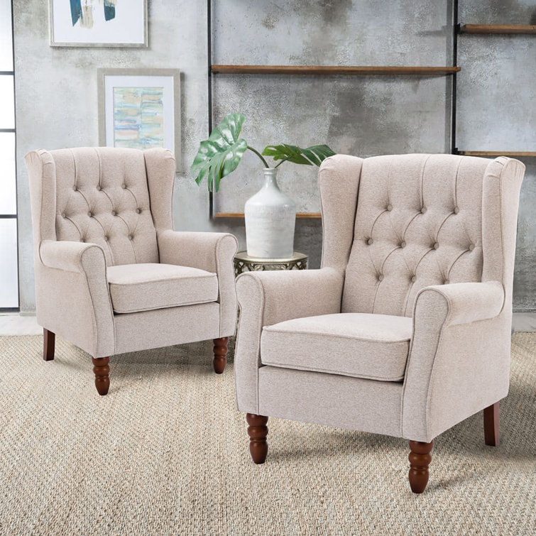 Set of 2 discount grey accent chairs